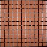 Keramická mozaika 25/300x300 - cihlová